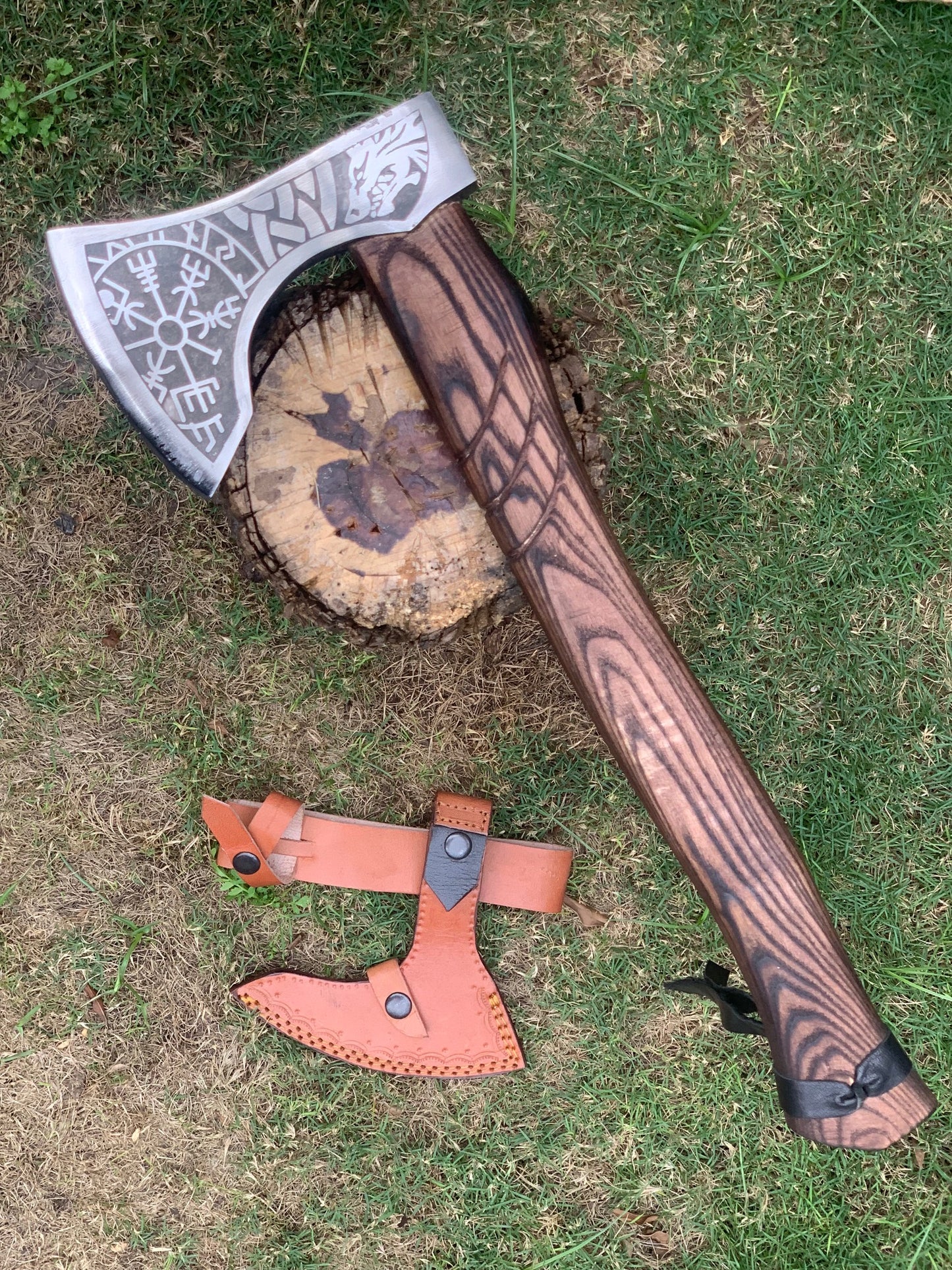 Runic Viking Axe