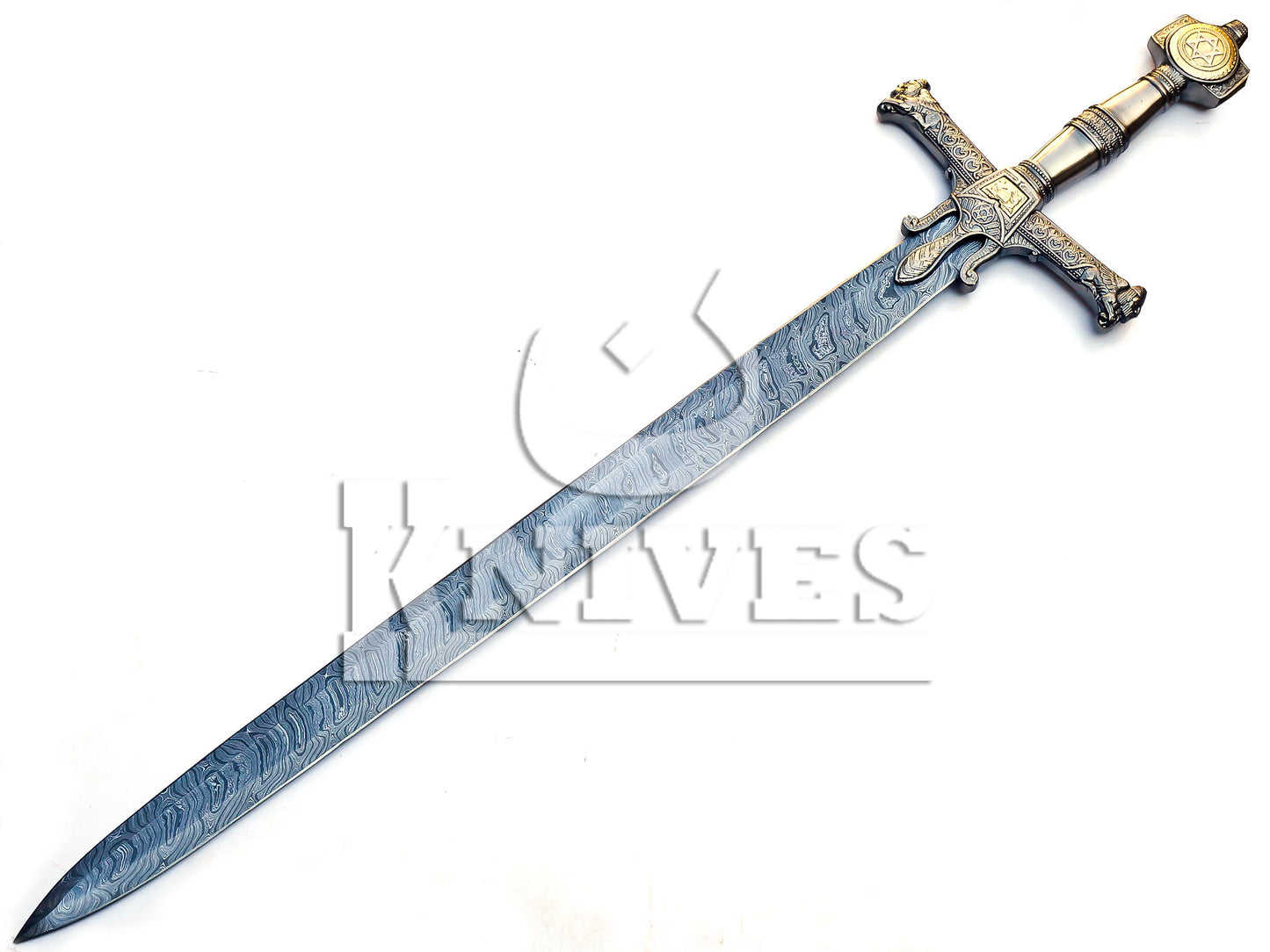 Damascus Steel Collectible Viking Sword - 42"