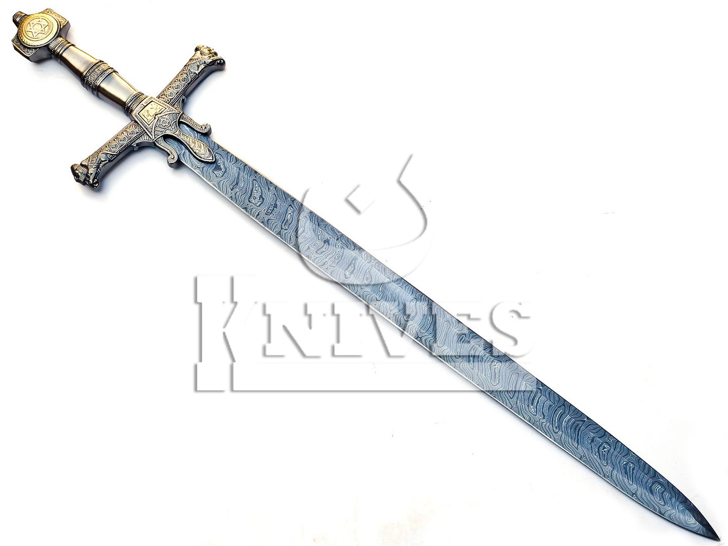 Damascus Steel Collectible Viking Sword - 42"