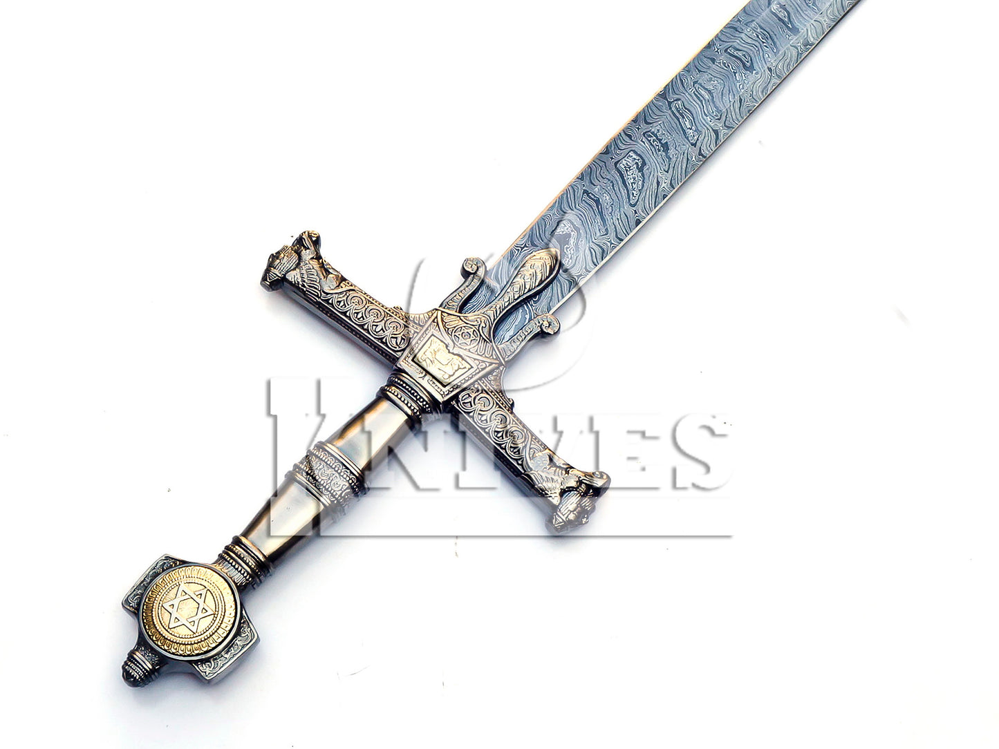 Damascus Steel Collectible Viking Sword - 42"