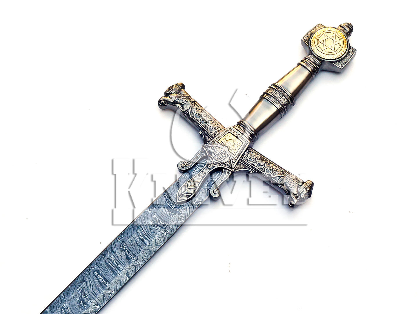 Damascus Steel Collectible Viking Sword - 42"