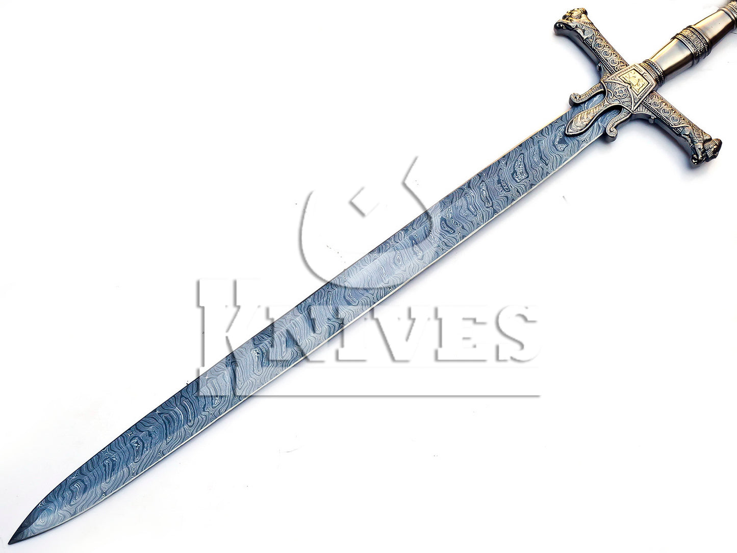 Damascus Steel Collectible Viking Sword - 42"